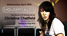 Christina Chatfield LIVE at Housepitality