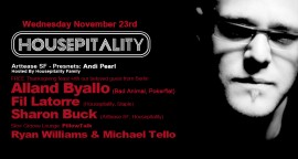 Housepitality presents THANKSGIVING with ALLAND BYALLO - FREE PARTY!